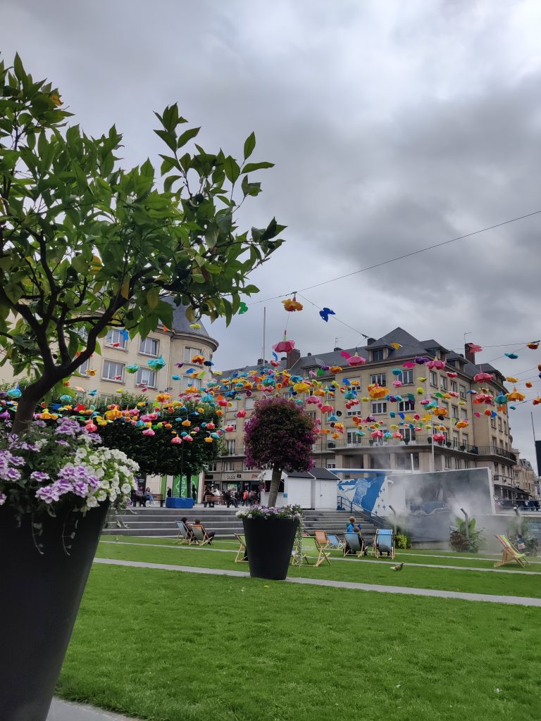 Place Gambetta, en plein cœur du centre ville d'Amiens